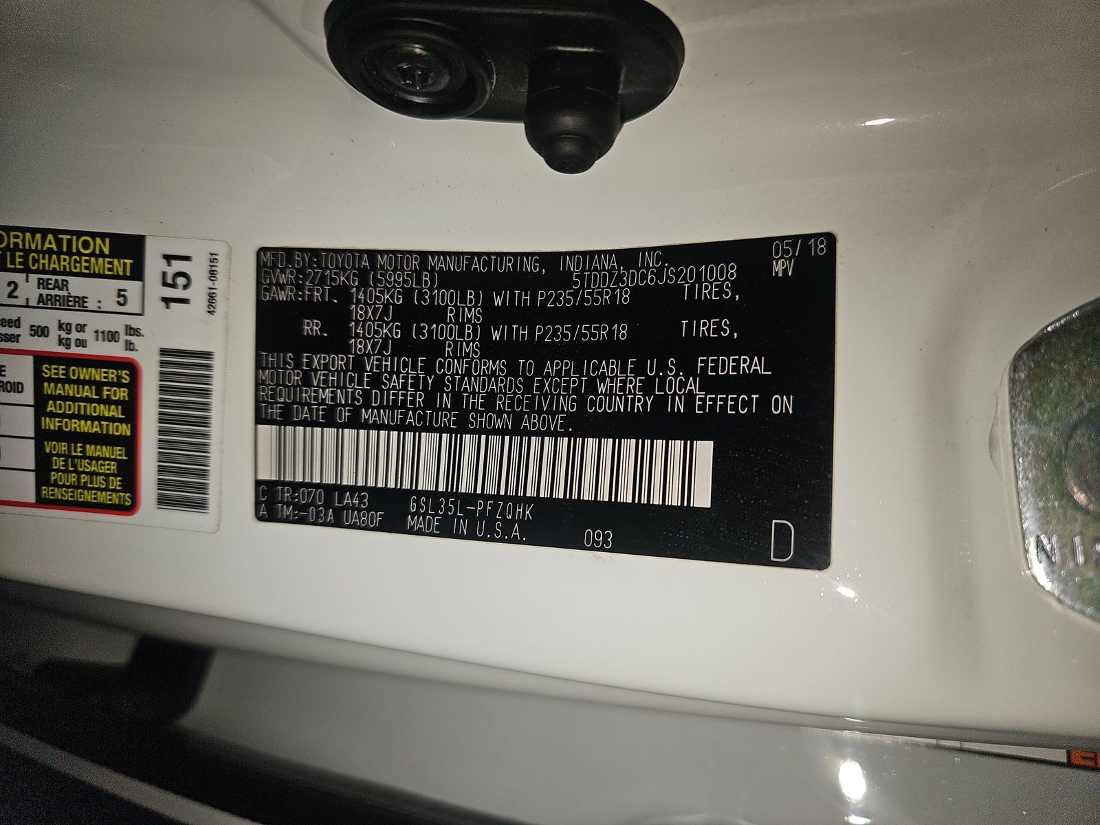 2018 Toyota Sienna XLE Premium AWD