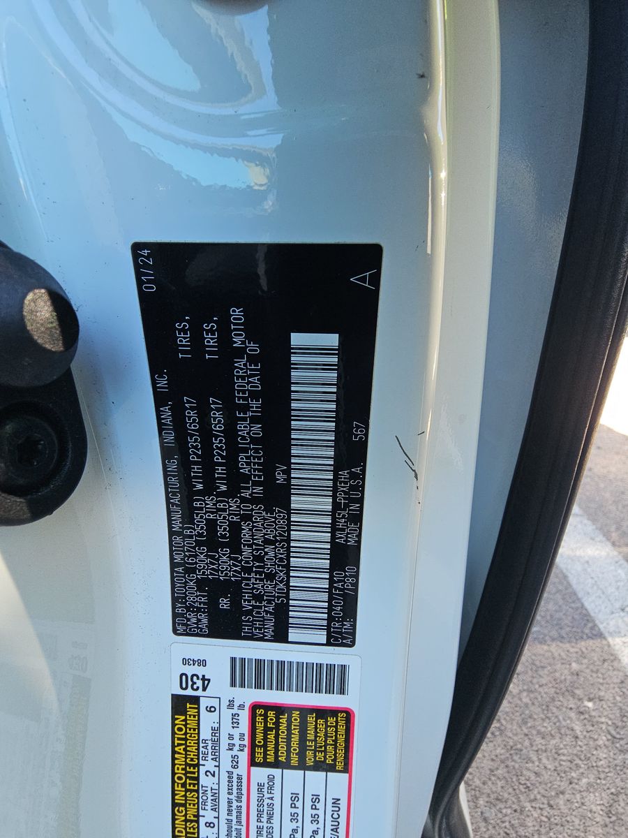 2024 Toyota Sienna LE AWD