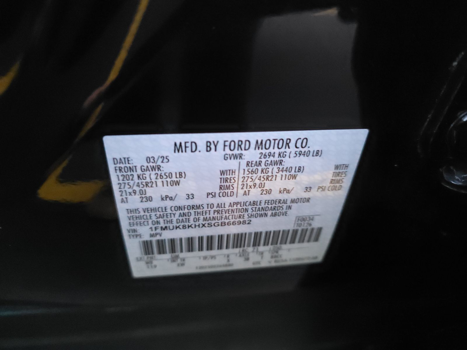 2025 Ford Explorer ST-Line AWD