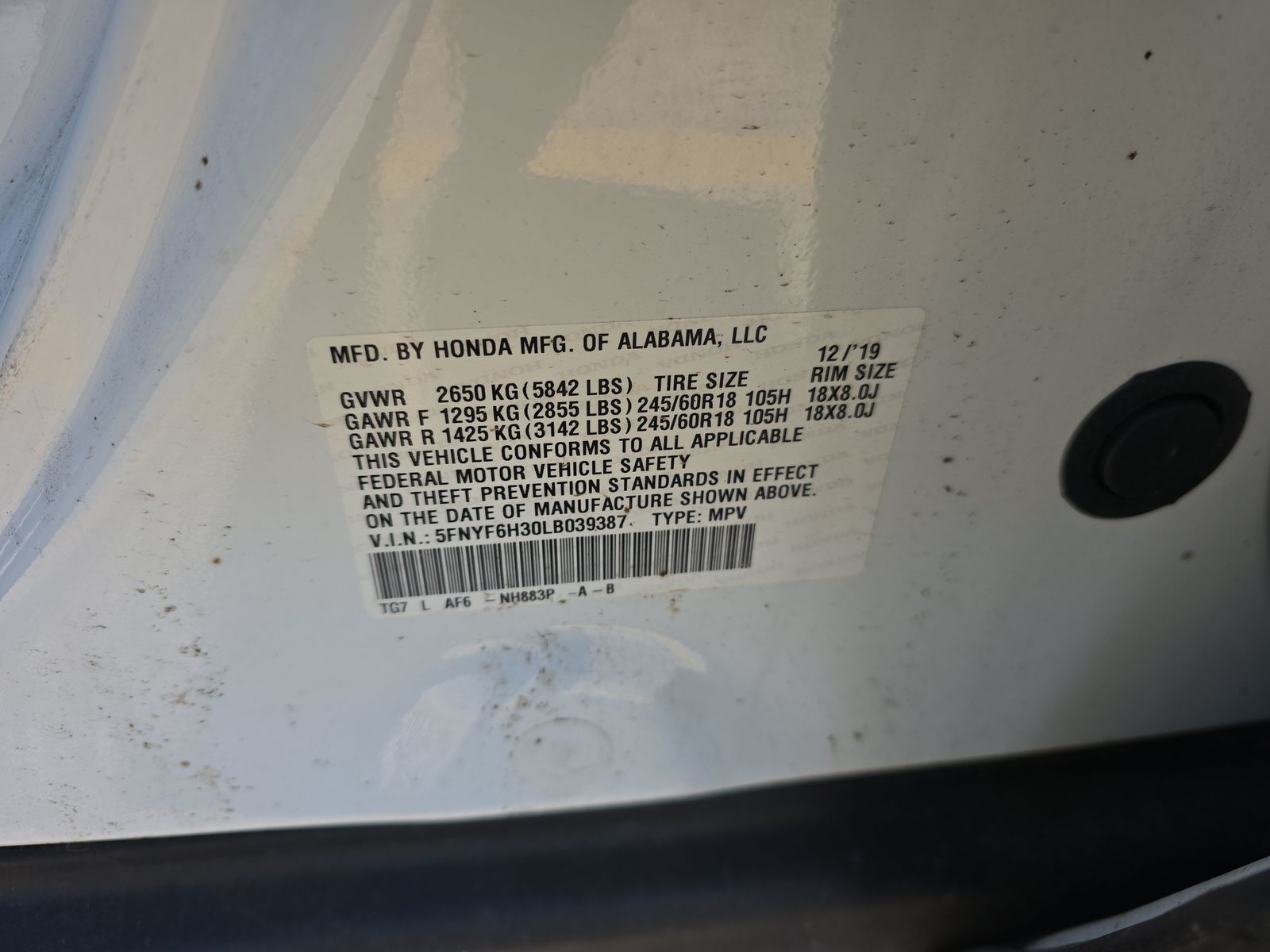 2020 Honda Pilot EX AWD