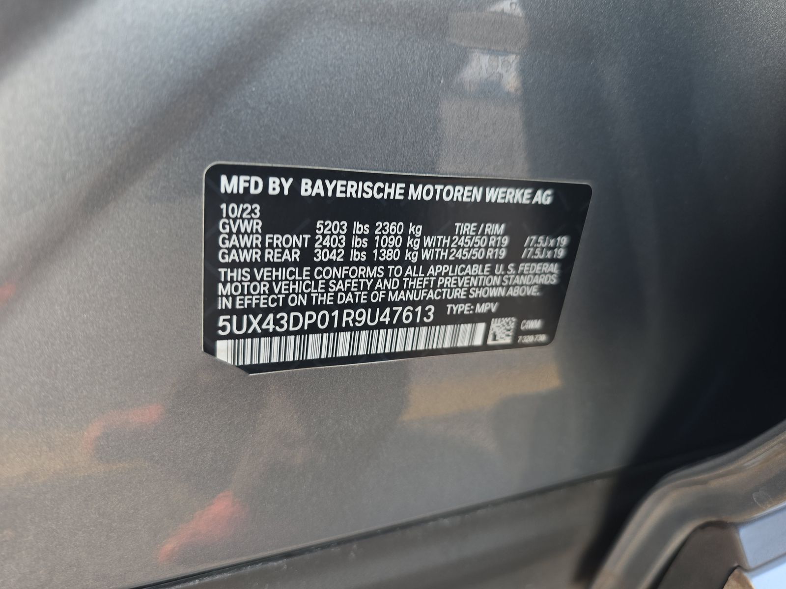 2024 BMW X3 sDrive30i RWD