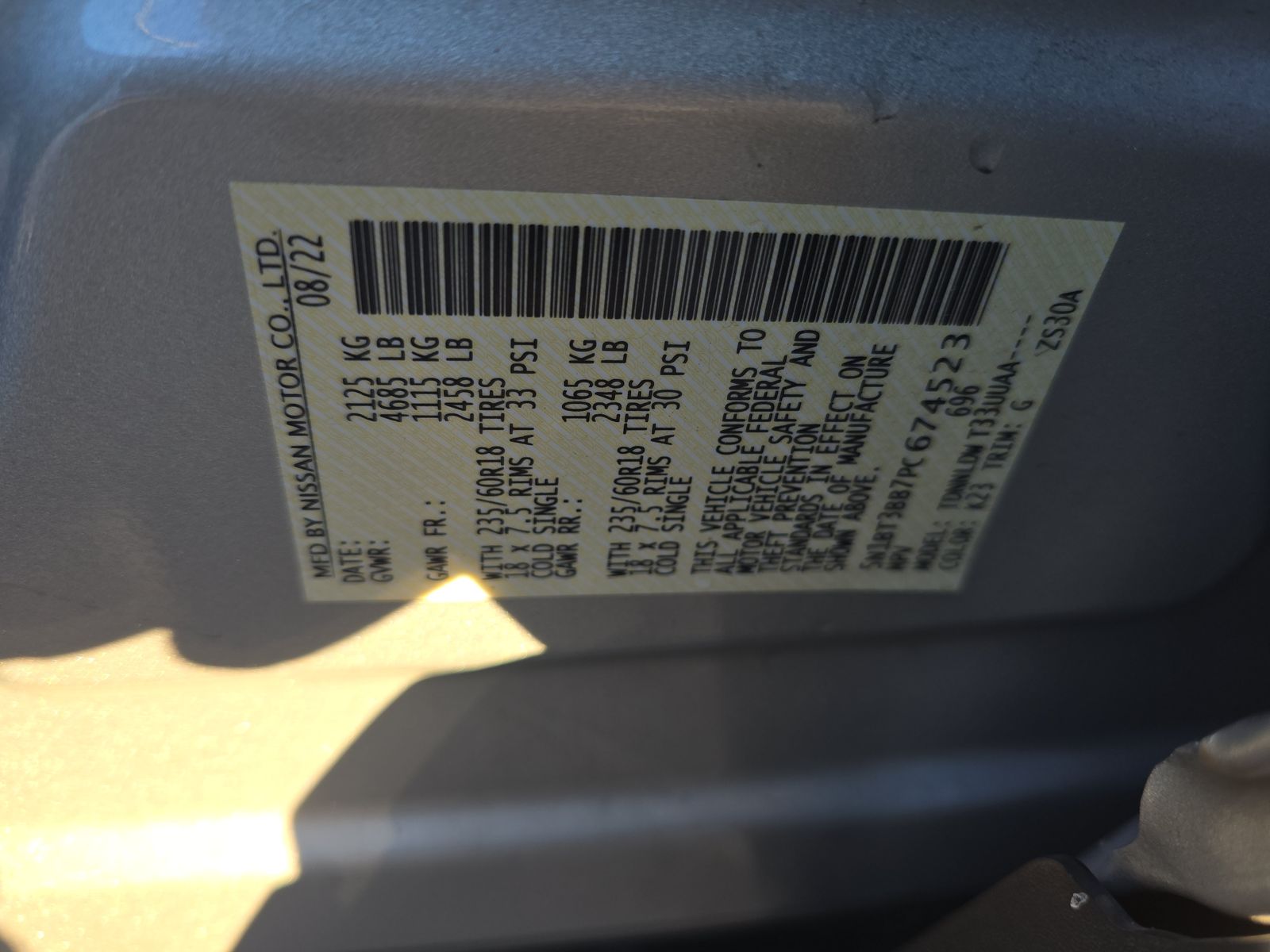 2023 Nissan Rogue SV AWD