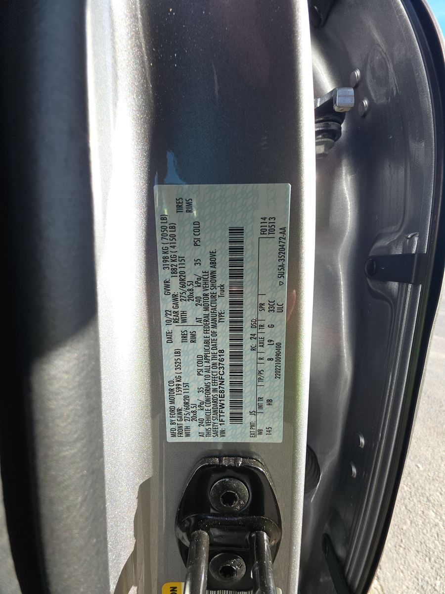 2022 Ford F-150 Lariat AWD