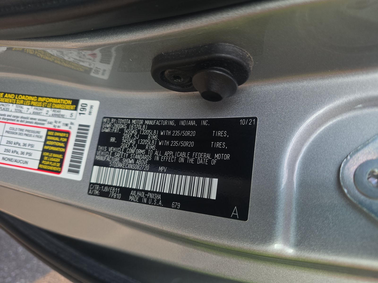2022 Toyota Sienna XSE FWD