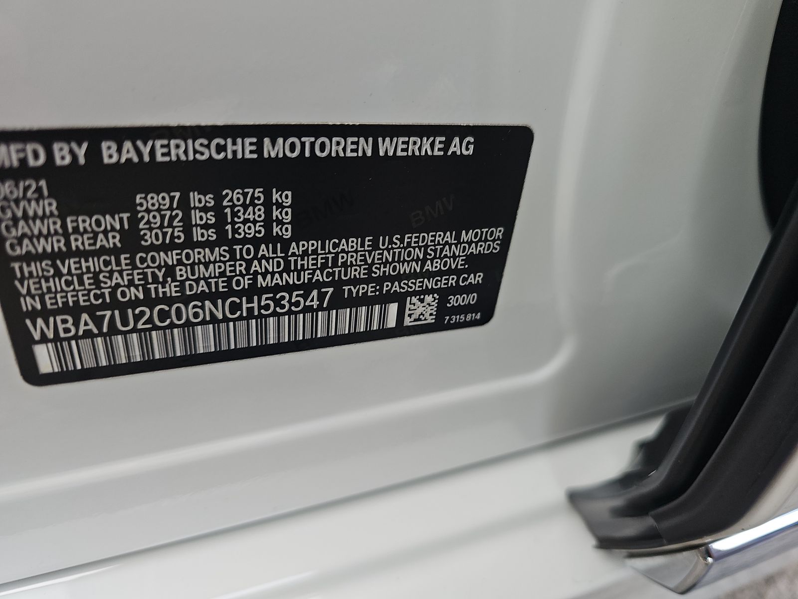 2022 BMW 7 Series 750i xDrive AWD