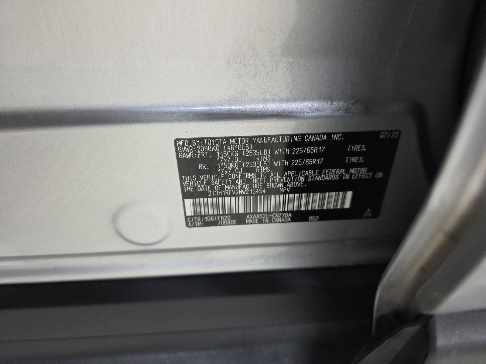 2022 Toyota RAV4 LE FWD