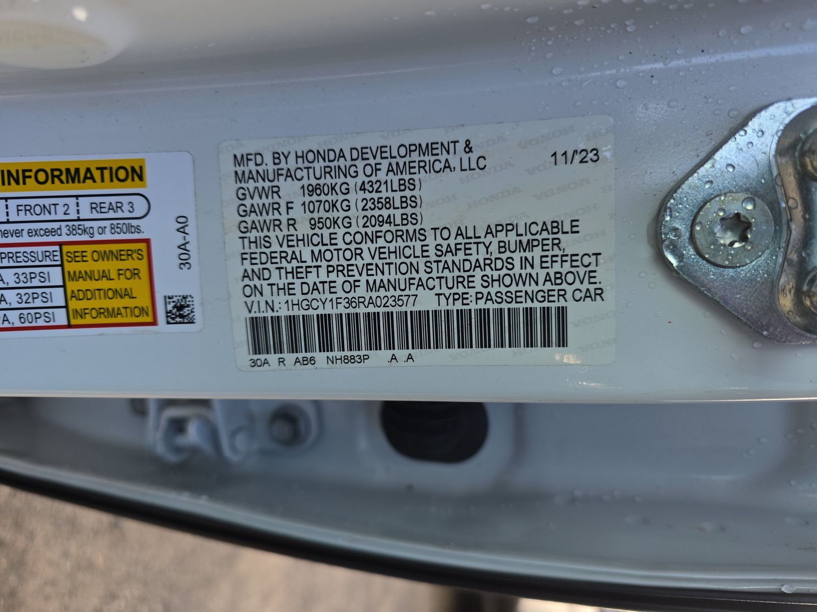 2024 Honda Accord EX FWD