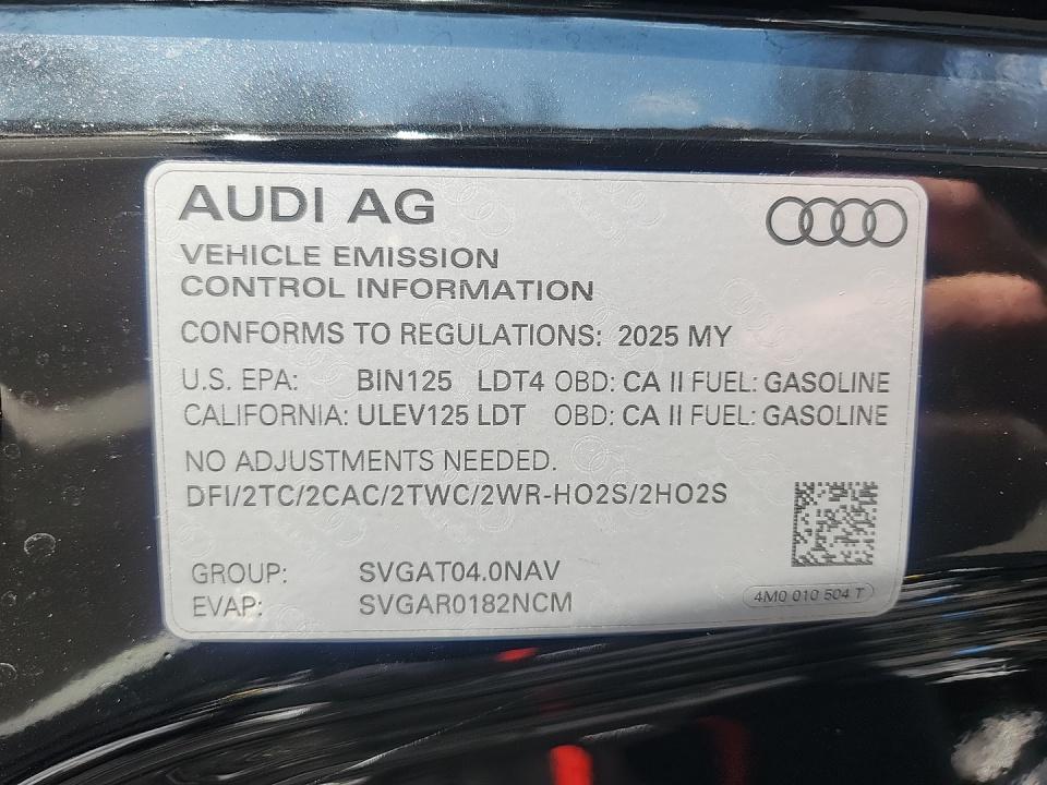 2025 Audi SQ7 Prestige AWD