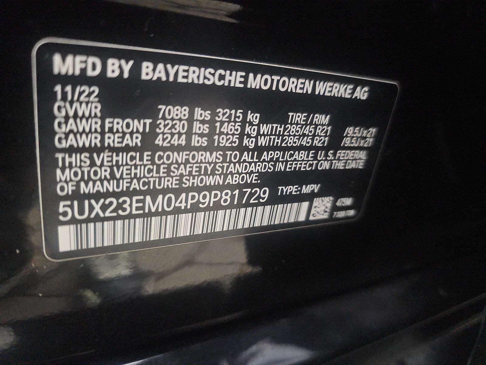 2023 BMW X7 xDrive40i AWD