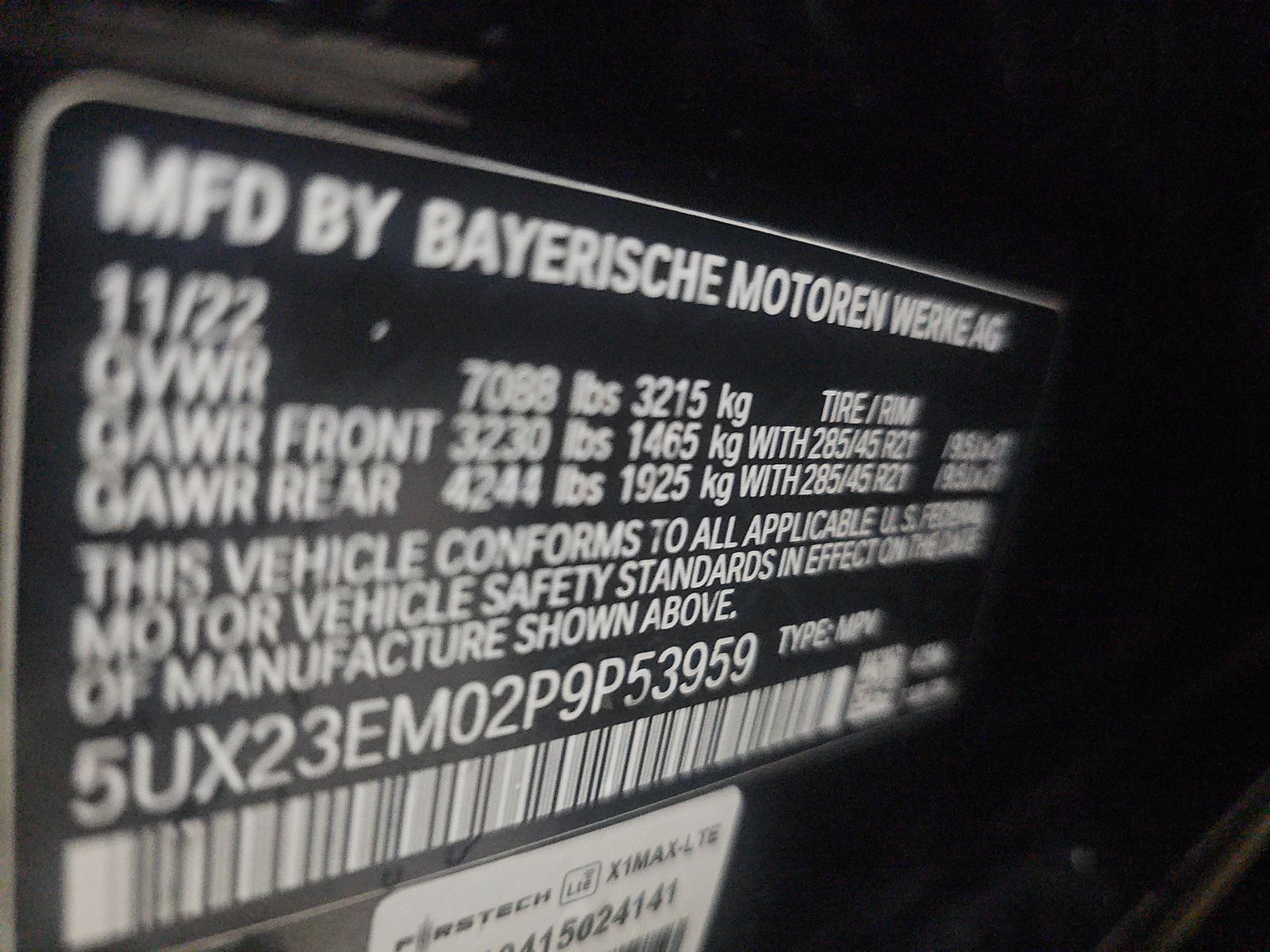 2023 BMW X7 xDrive40i AWD