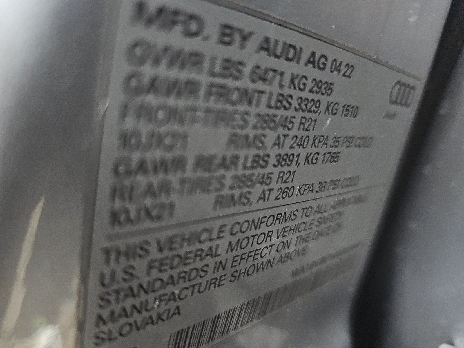 2022 Audi Q8 Premium Plus AWD