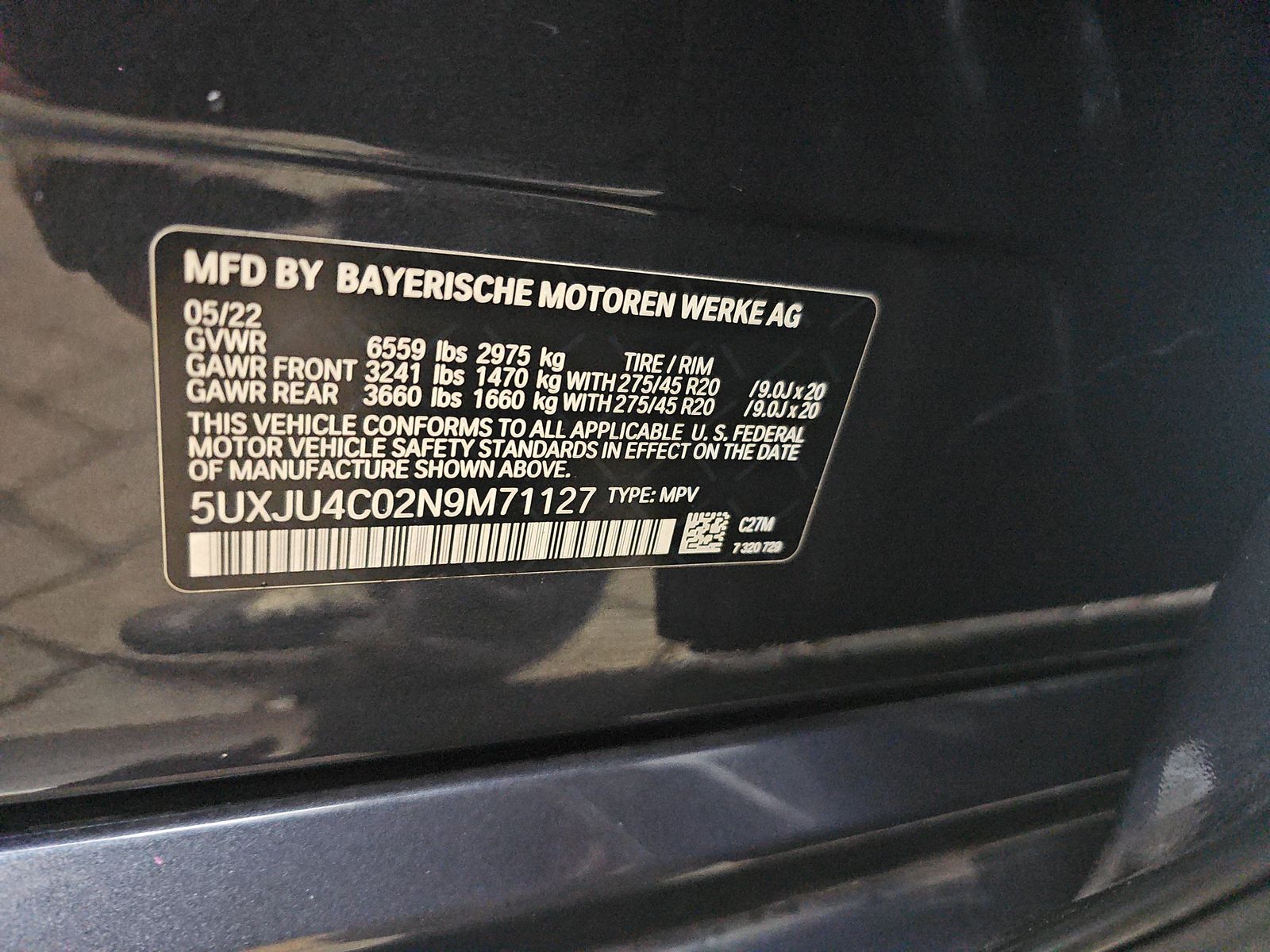 2022 BMW X5 M50i AWD