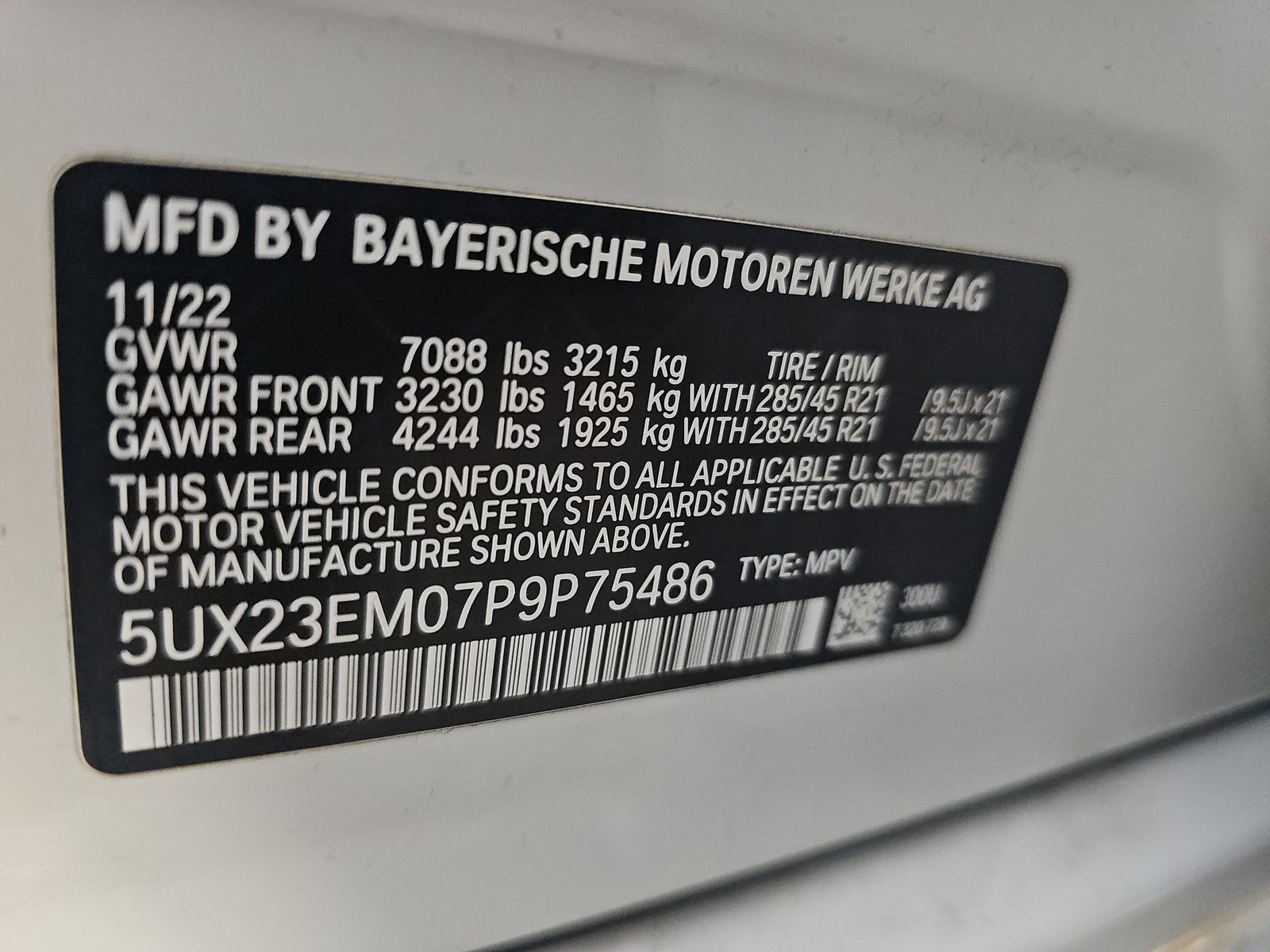 2023 BMW X7 xDrive40i AWD
