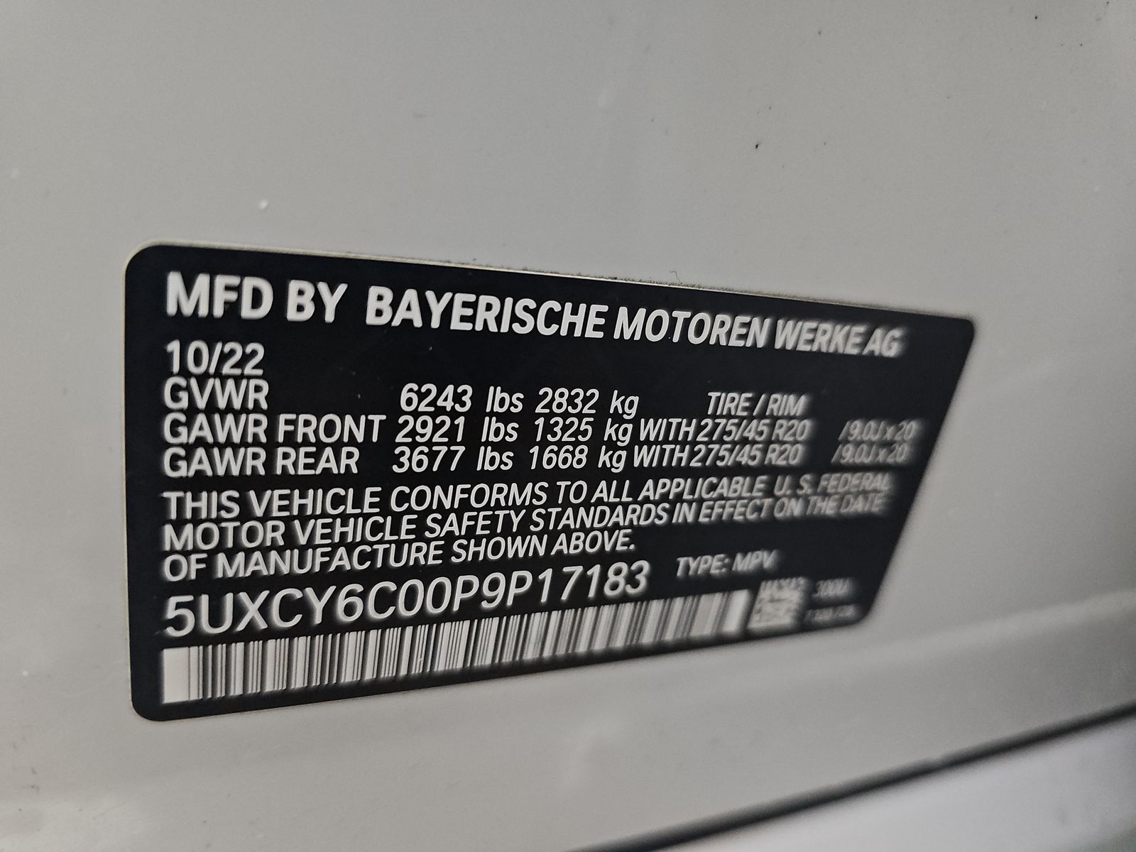 2023 BMW X6 xDrive40i AWD