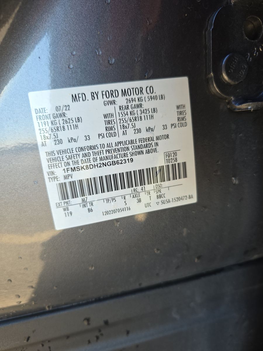 2022 Ford Explorer XLT AWD