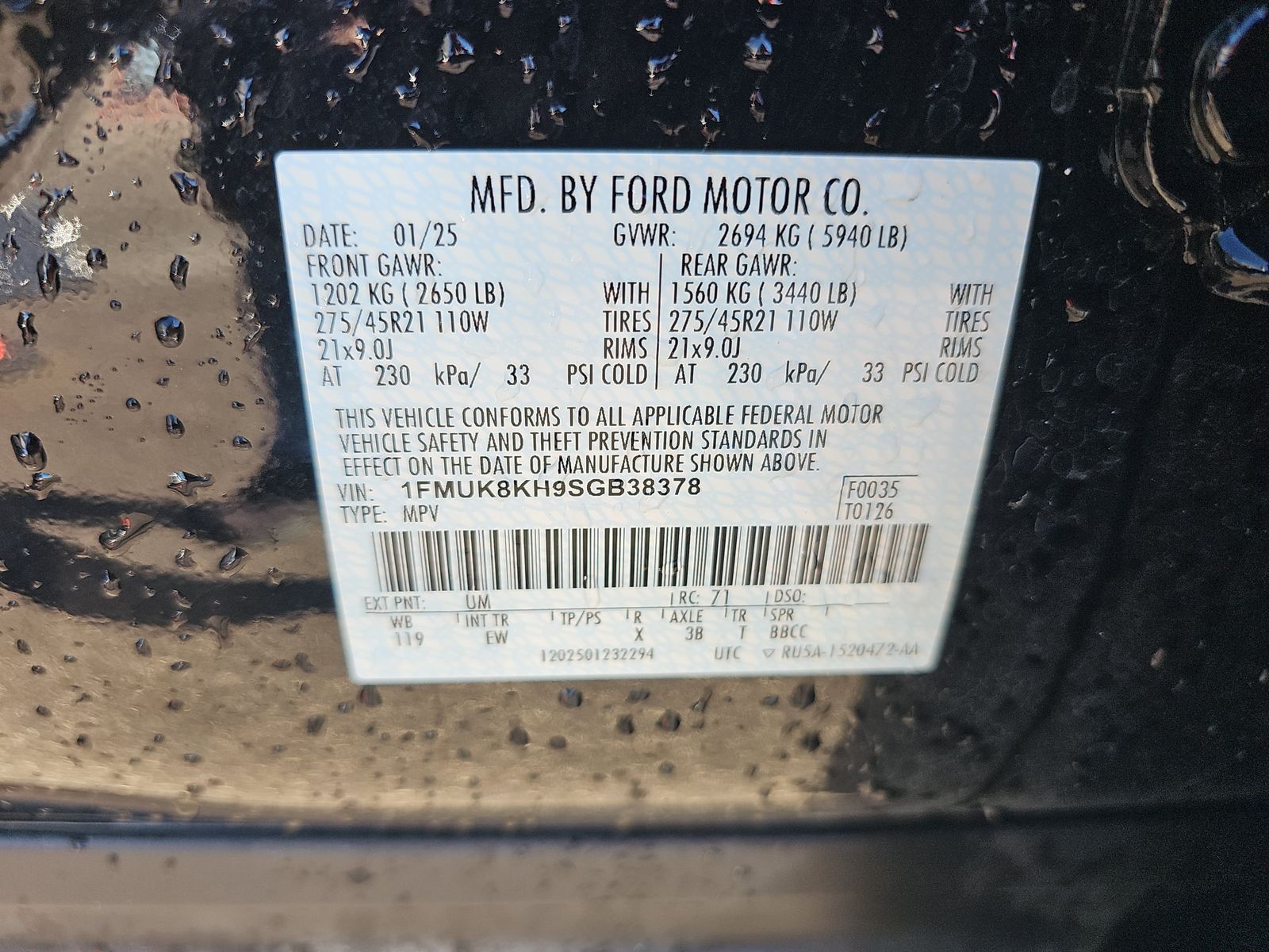 2025 Ford Explorer ST-Line AWD