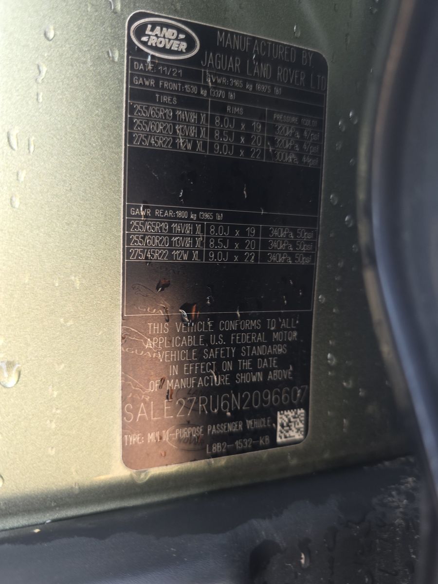 2022 Land Rover Defender 110 X-Dynamic SE AWD