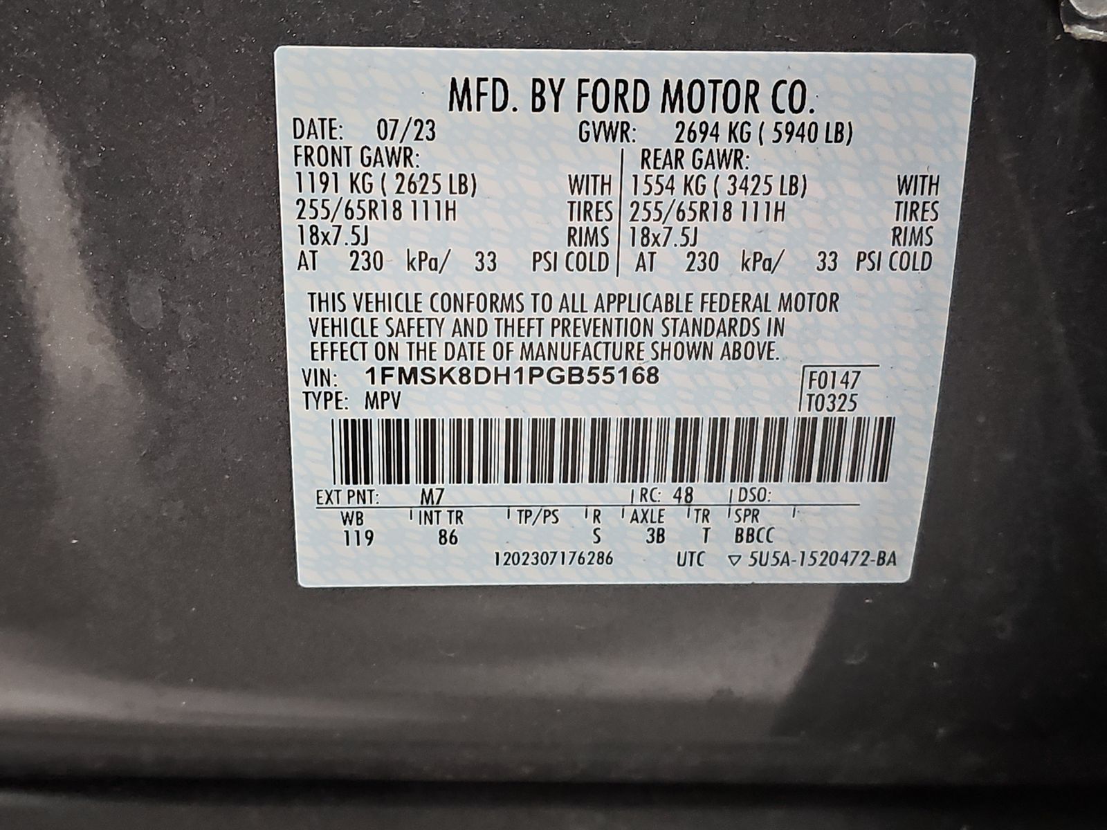 2023 Ford Explorer XLT AWD