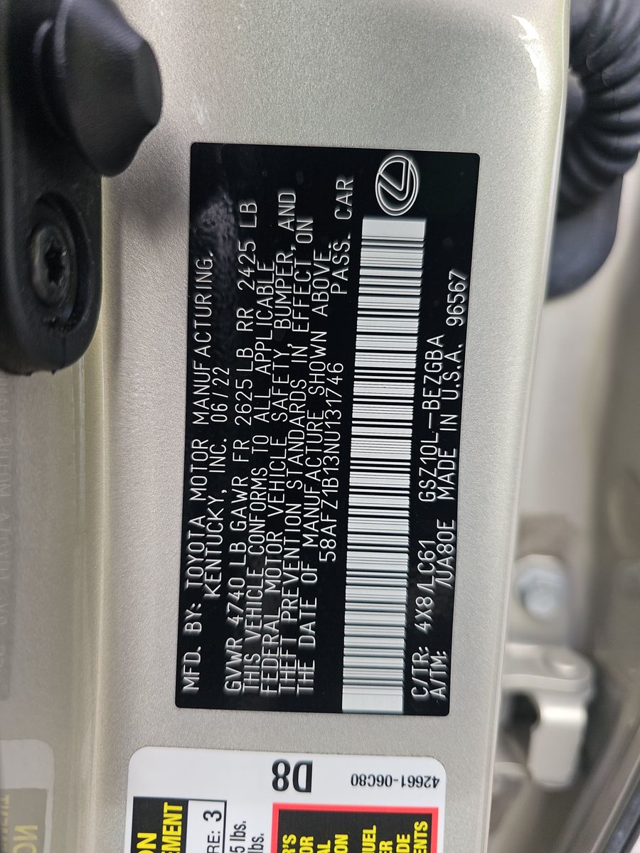 2022 Lexus ES ES 350 Ultra Luxury FWD