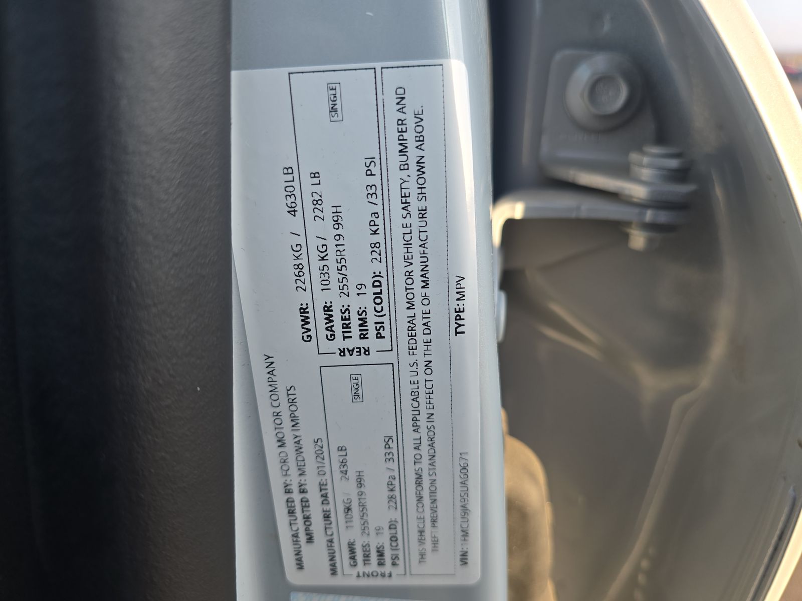 2025 Ford Escape Platinum AWD