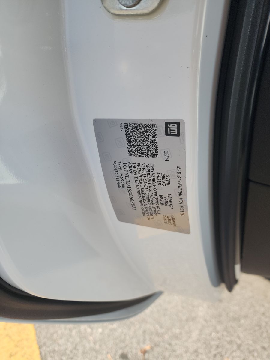 2025 Chevrolet Corvette Z06 RWD