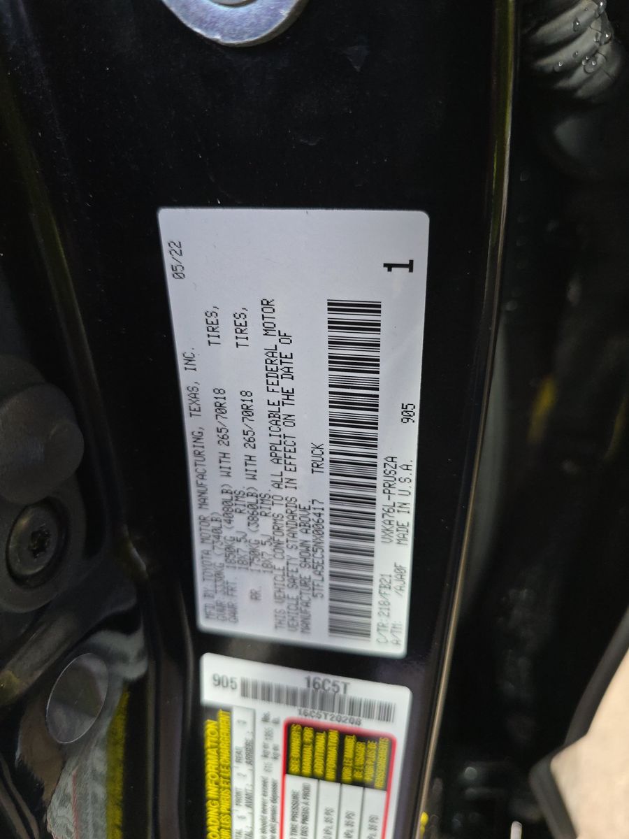 2022 Toyota Tundra SR5 AWD