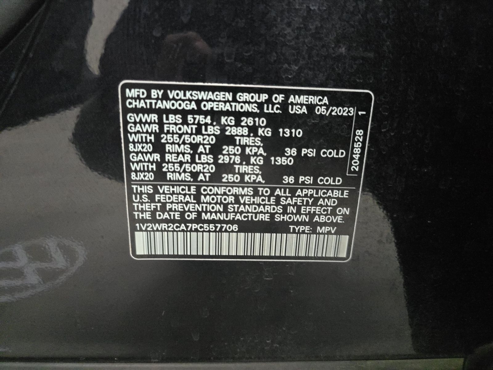 2023 Volkswagen Atlas 3.6L SE FWD