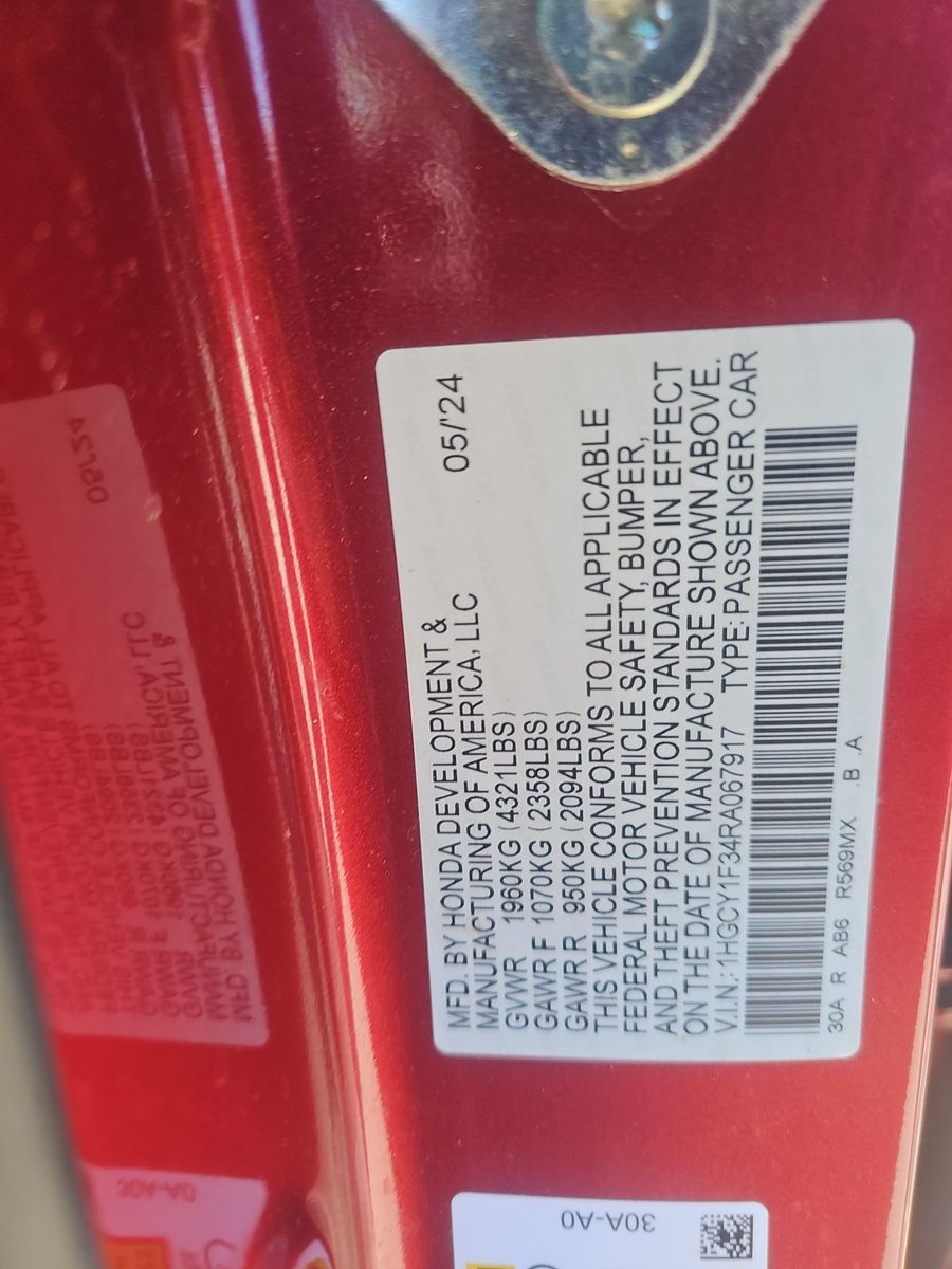 2024 Honda Accord EX FWD