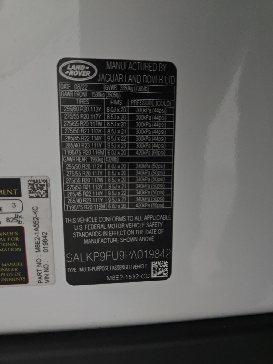 2023 Land Rover Range Rover SE AWD