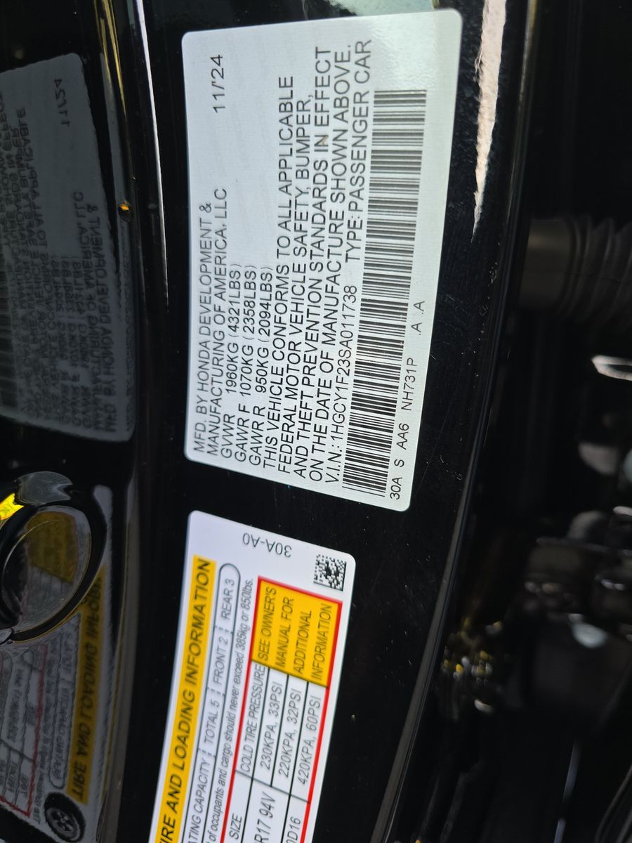 2025 Honda Accord LX FWD