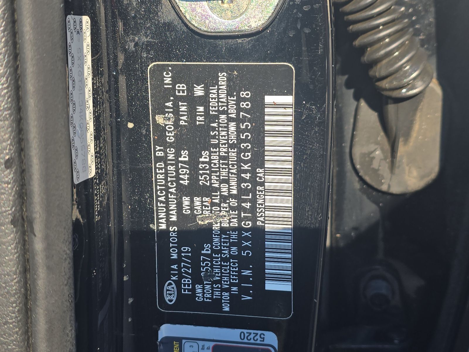 2019 Kia Optima LX FWD