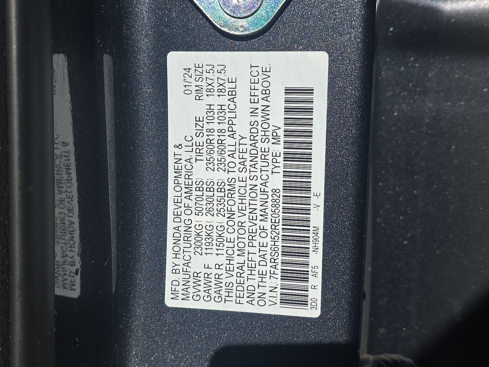 2024 Honda CR-V Hybrid Sport AWD