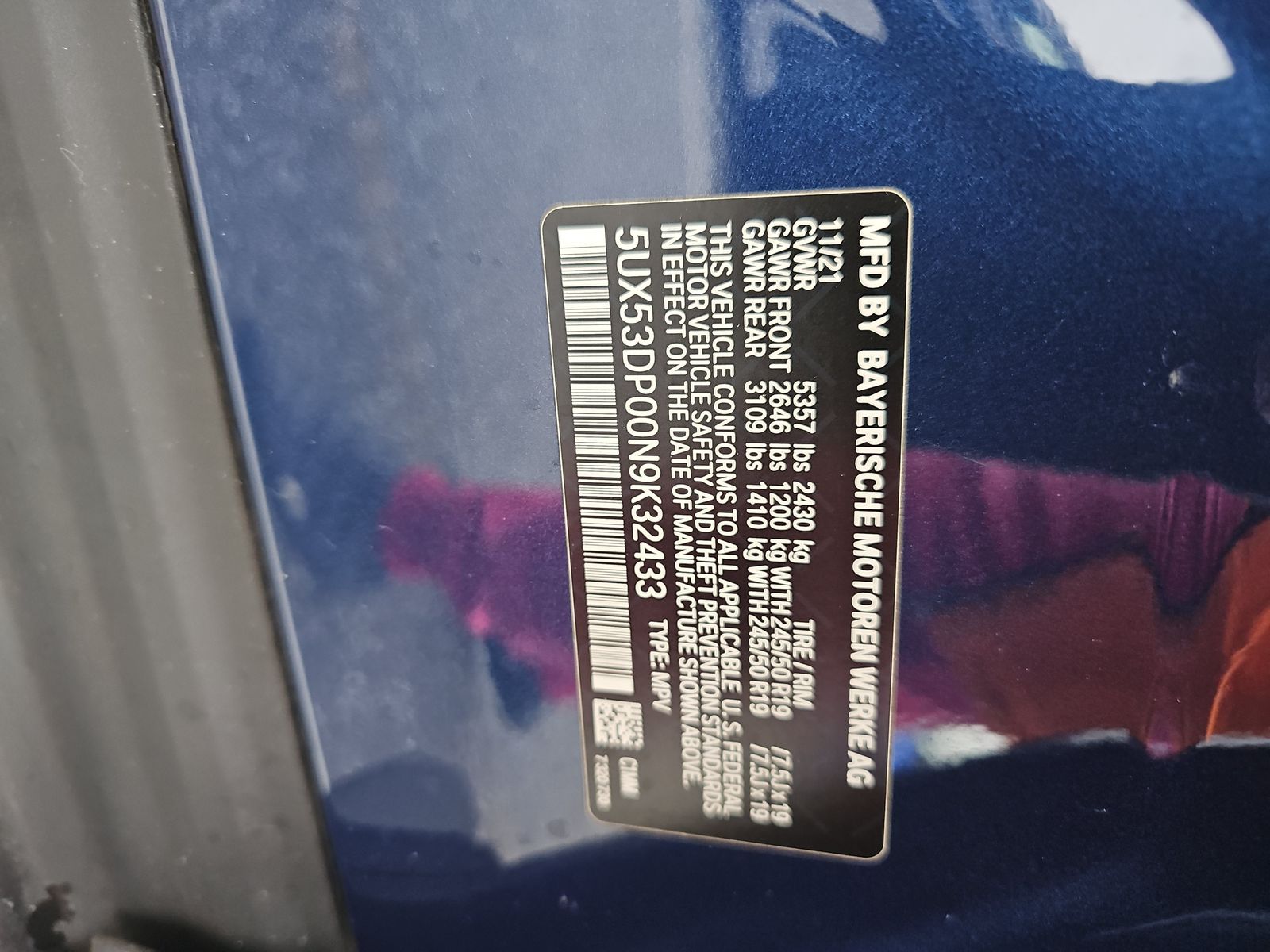 2022 BMW X3 xDrive30i AWD