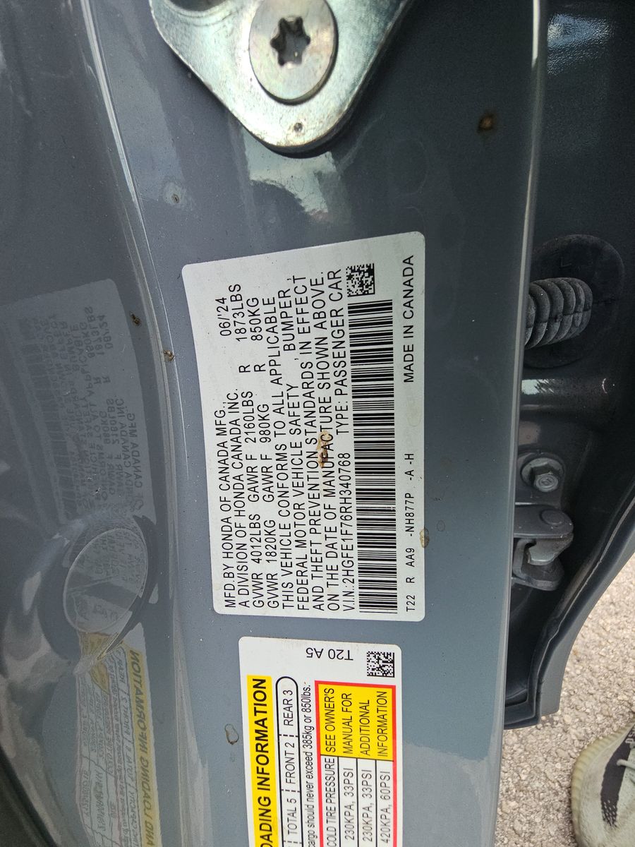 2024 Honda Civic EX FWD