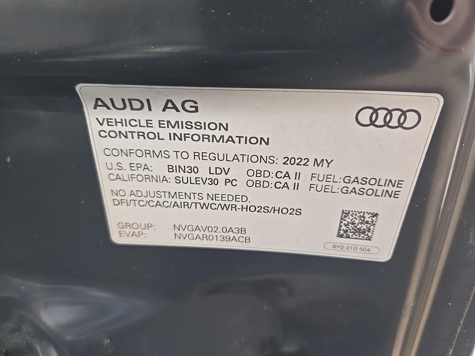 2022 Audi A3 2.0T Premium Plus FWD