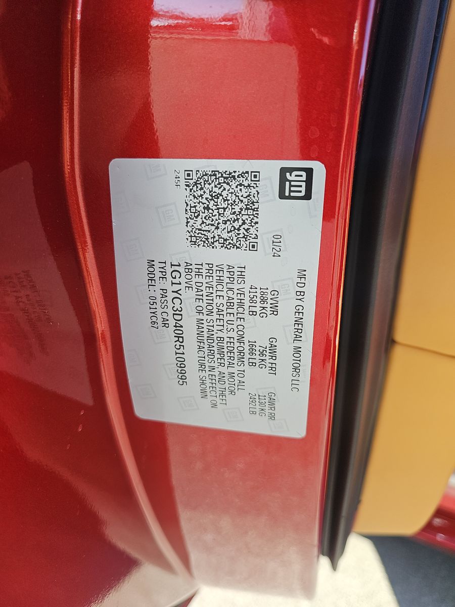 2024 Chevrolet Corvette Stingray RWD