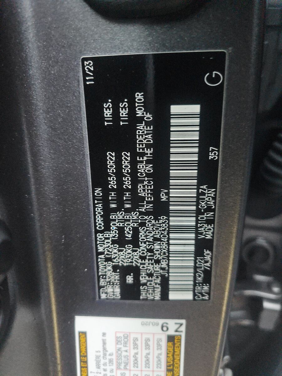 2024 Lexus LX LX 600 F SPORT AWD