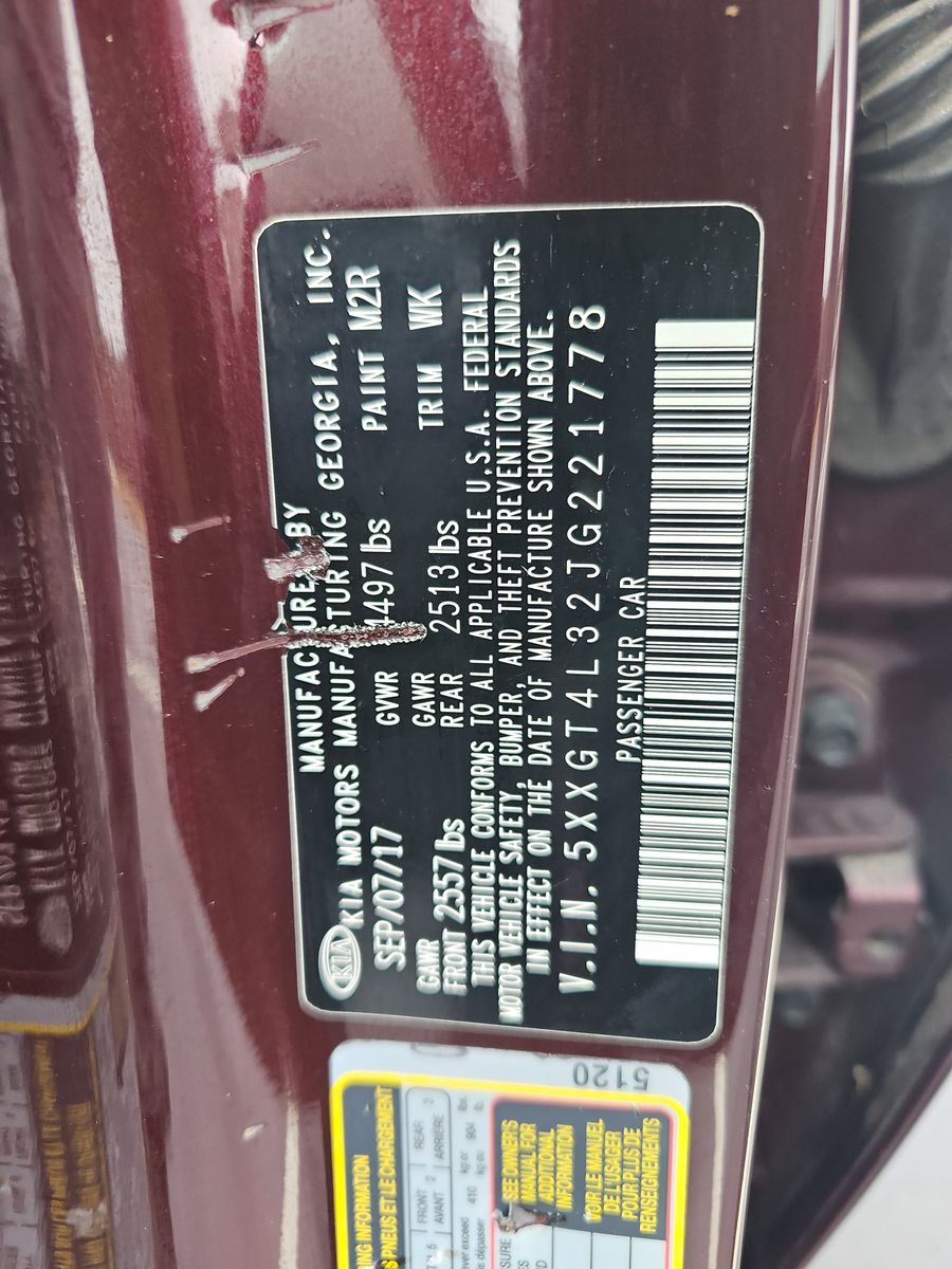 2018 Kia Optima LX FWD