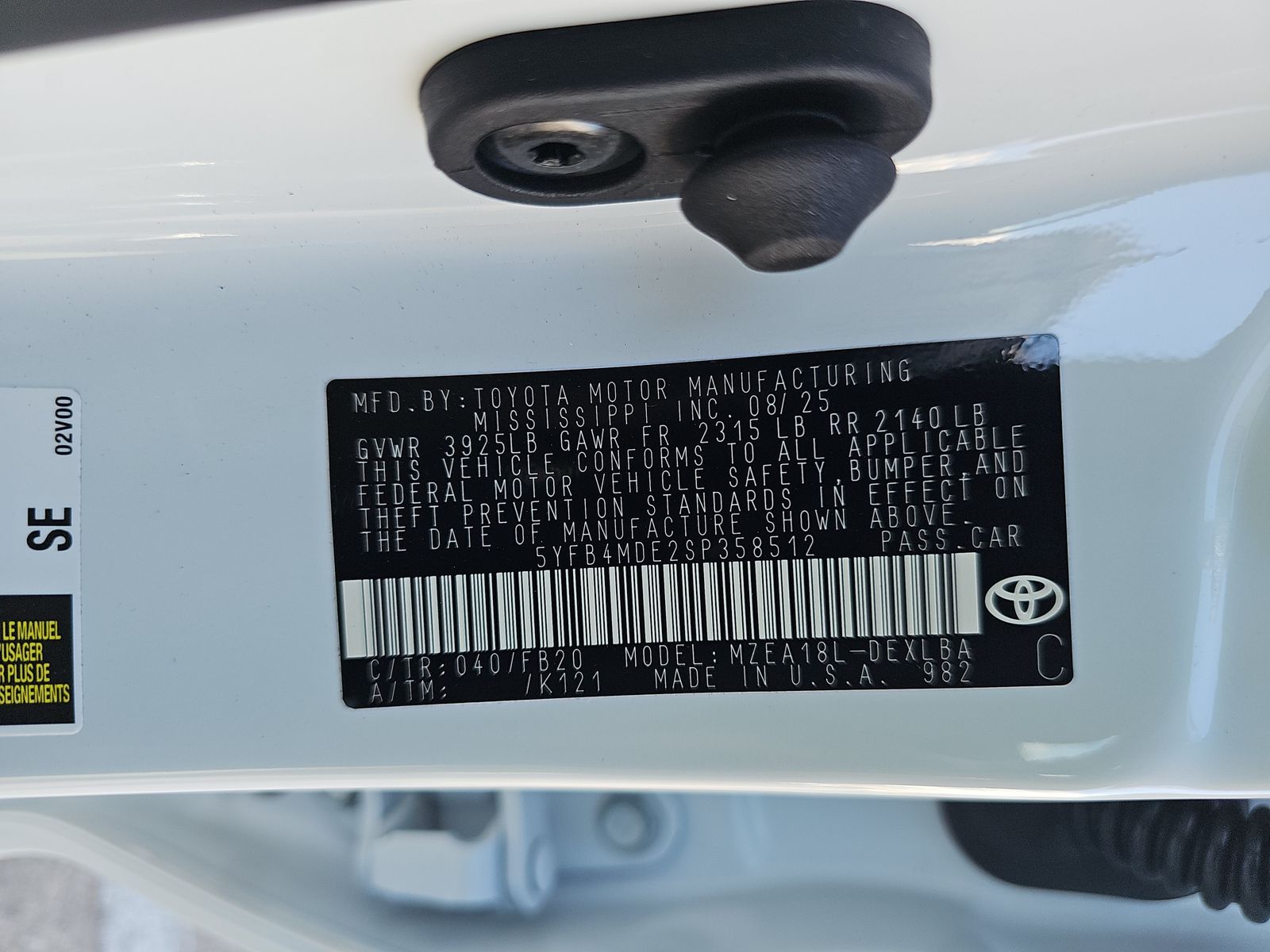 2025 Toyota Corolla LE FWD