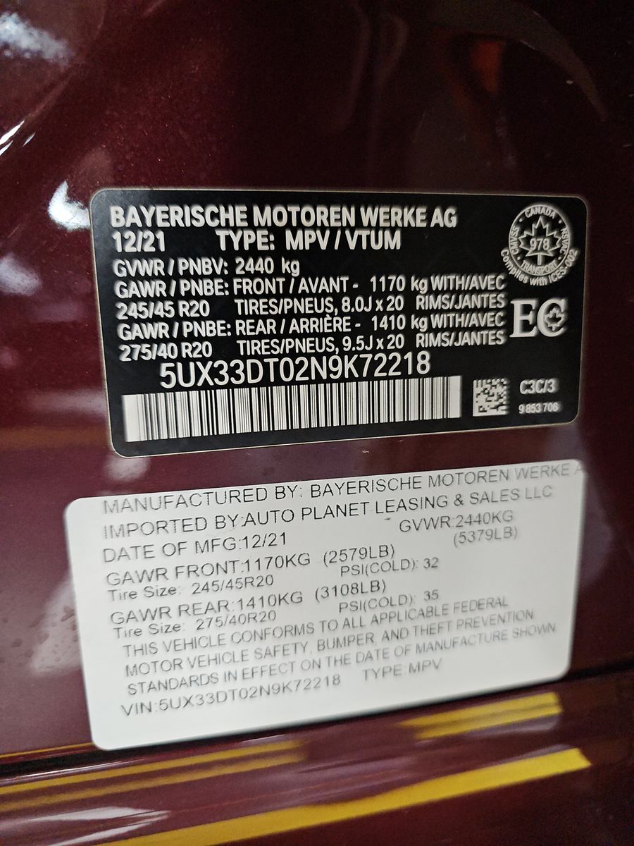 2022 BMW X4 xDrive30i AWD