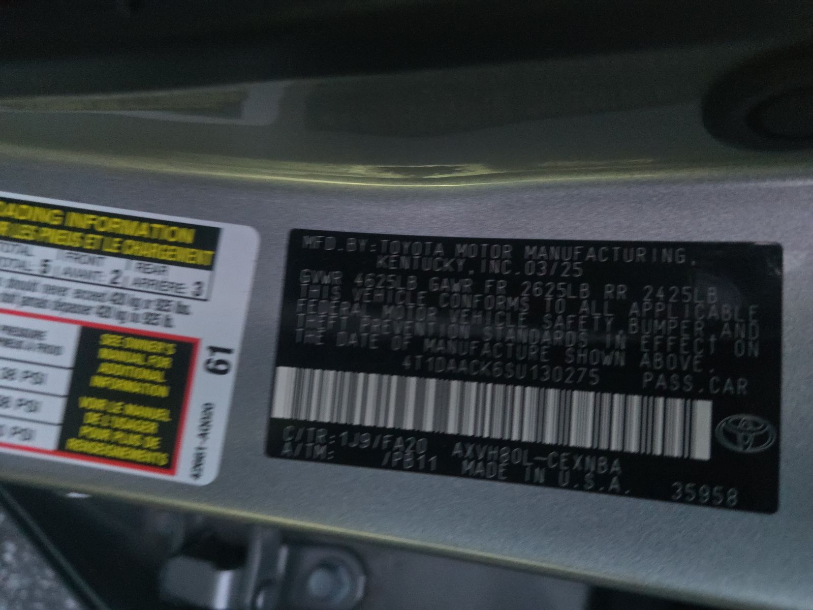 2025 Toyota Camry LE FWD