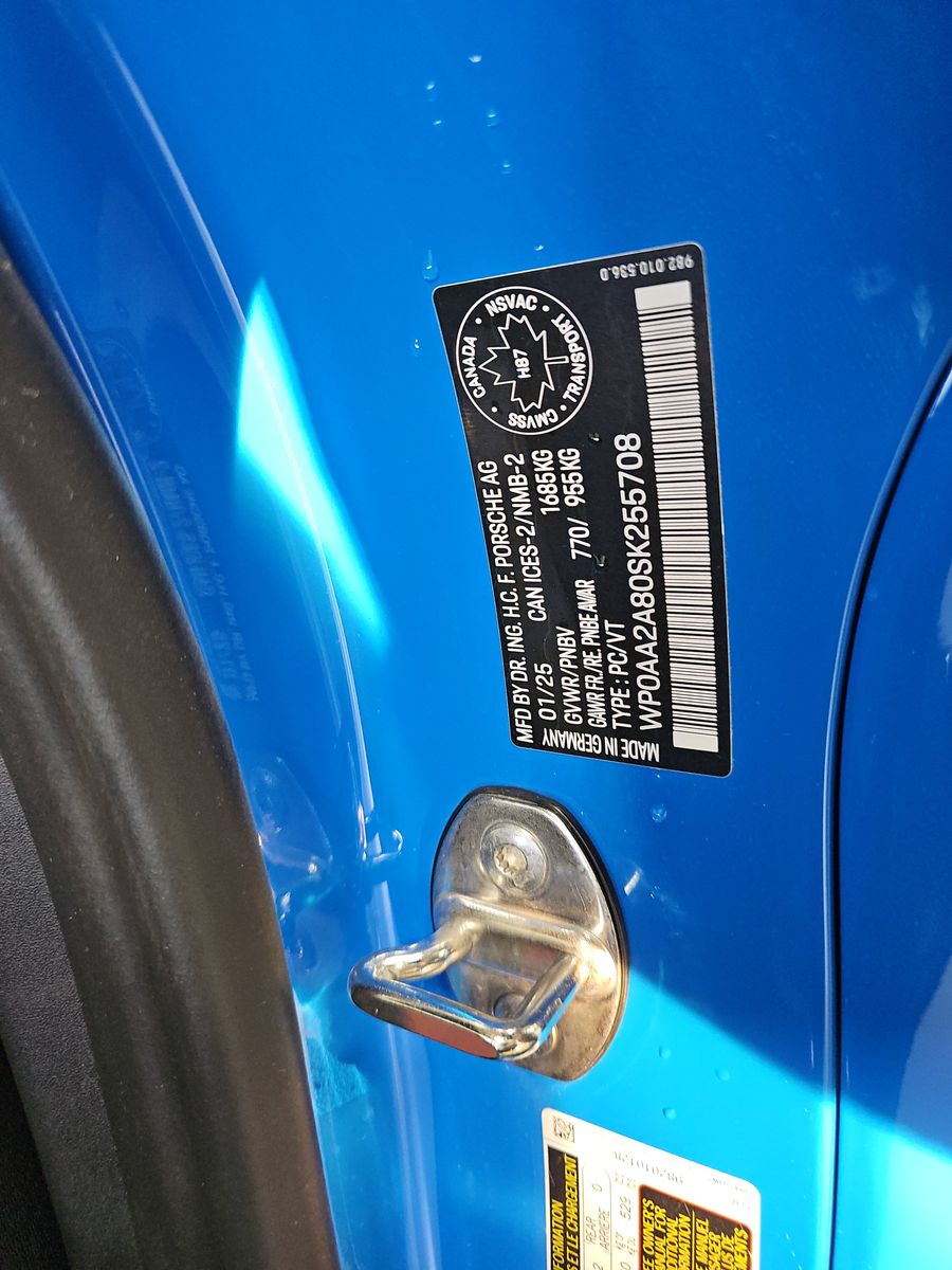 2025 Porsche 718 Cayman Base RWD