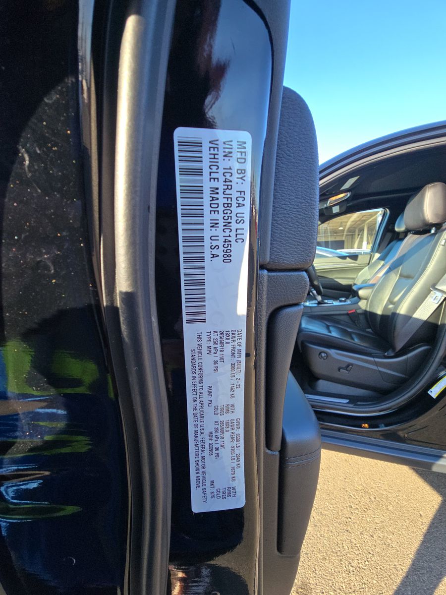 2022 Jeep Grand Cherokee Limited AWD