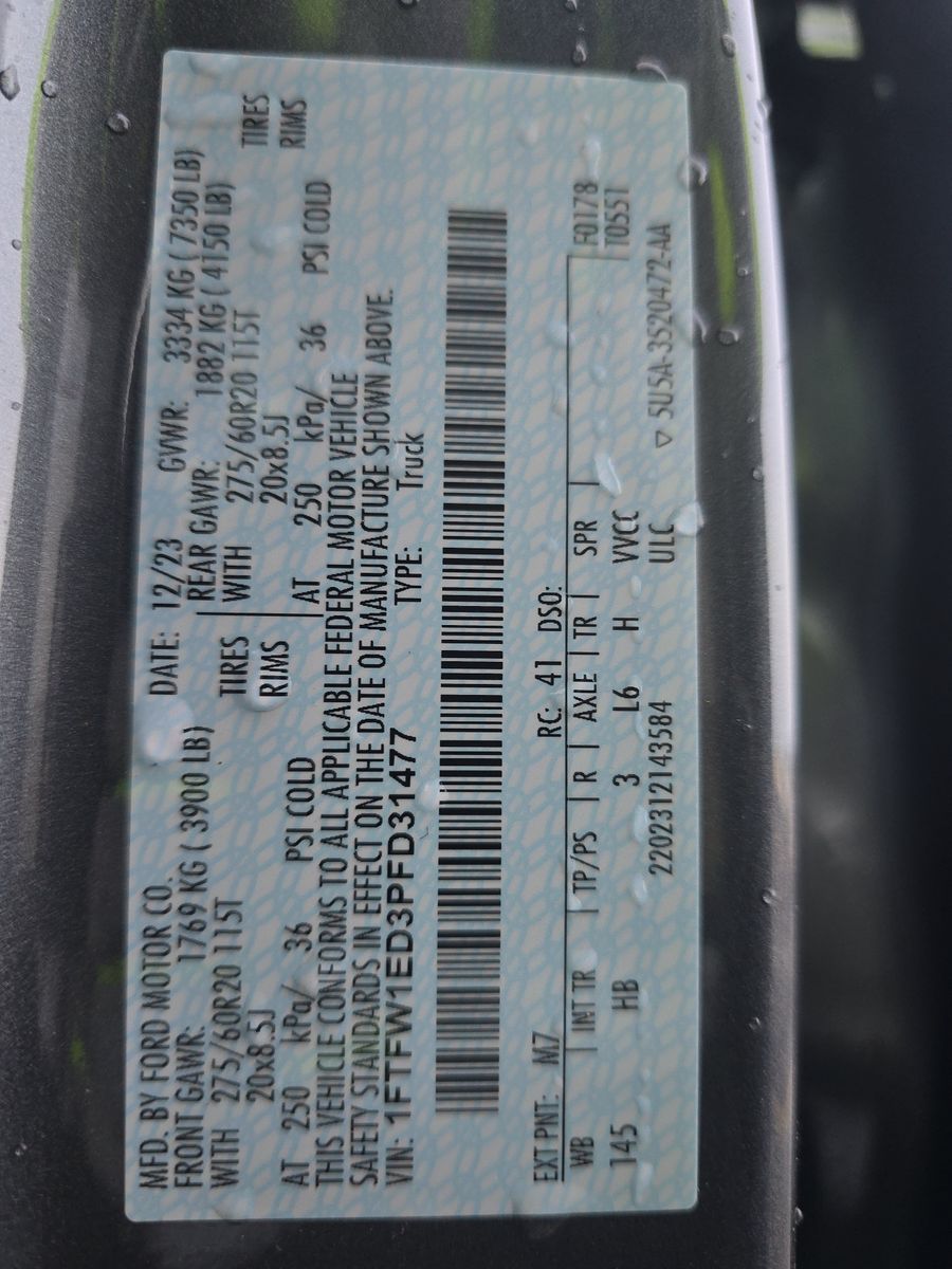 2023 Ford F-150 Hybrid Lariat AWD