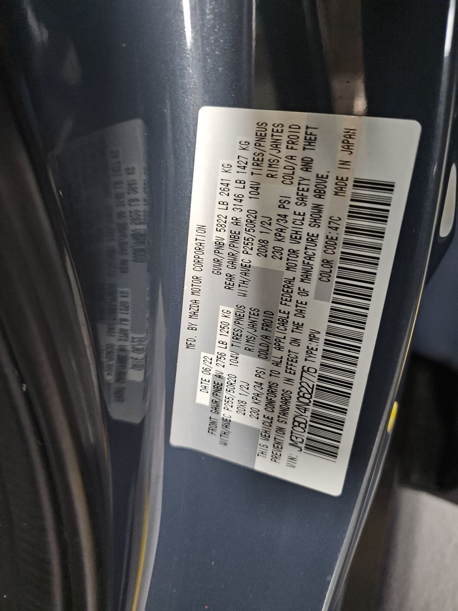 2022 MAZDA CX-9 Carbon Edition AWD