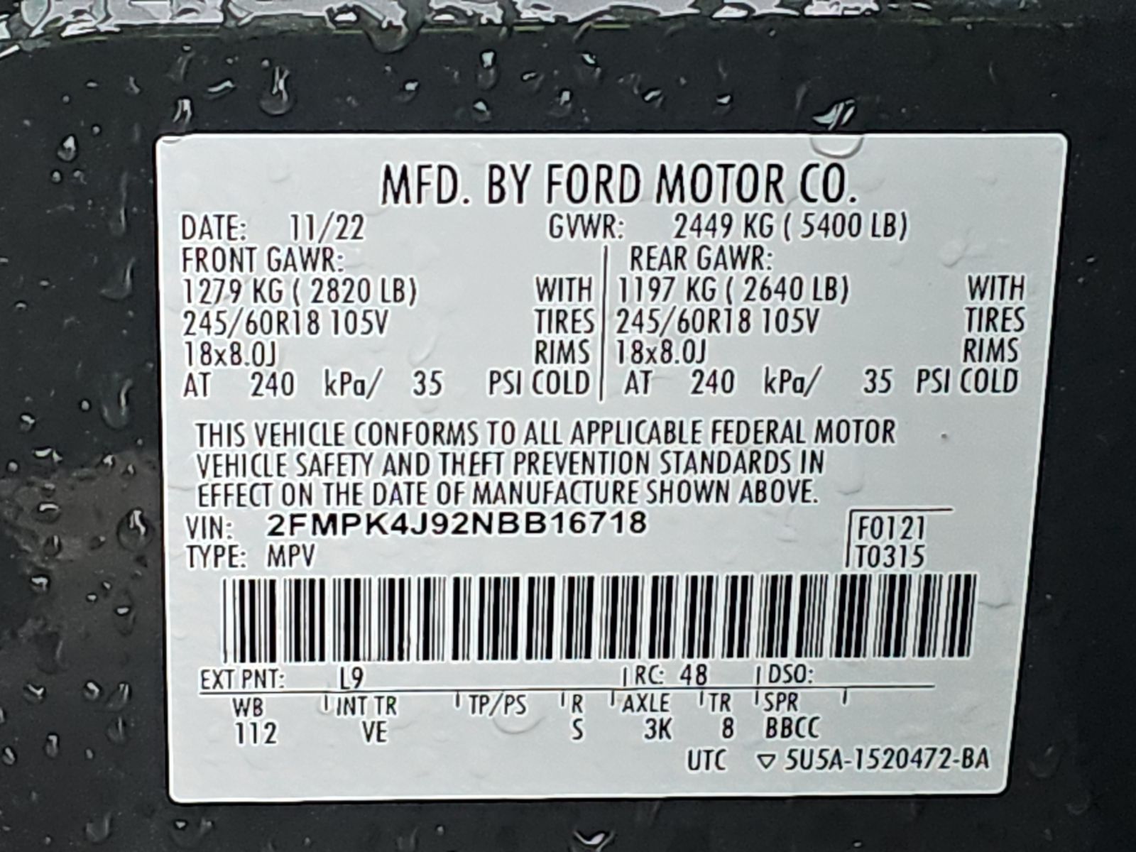 2022 Ford Edge SEL AWD