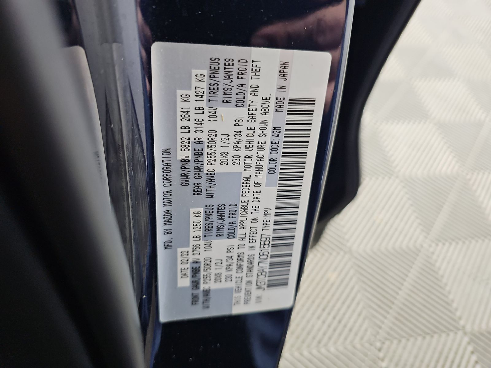 2022 MAZDA CX-9 Touring Plus AWD