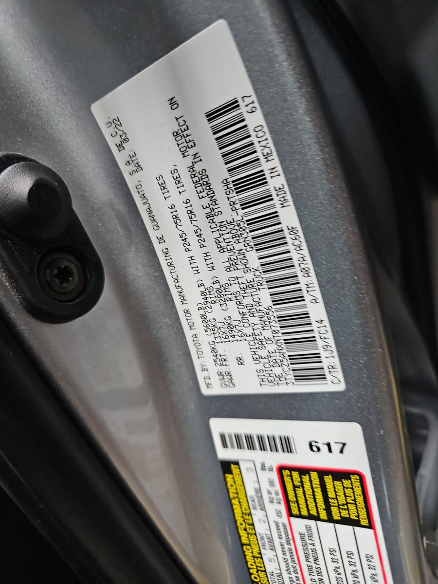 2022 Toyota Tacoma SR5 AWD