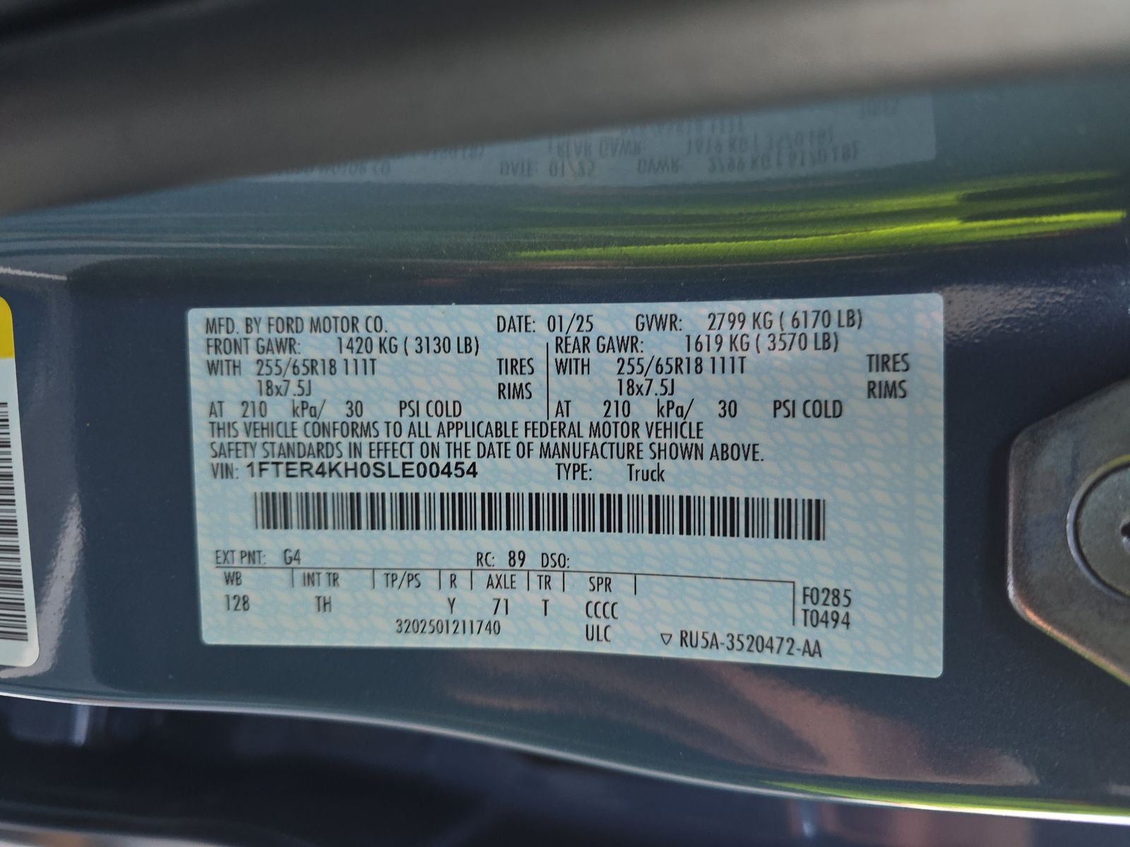 2025 Ford Ranger LARIAT AWD