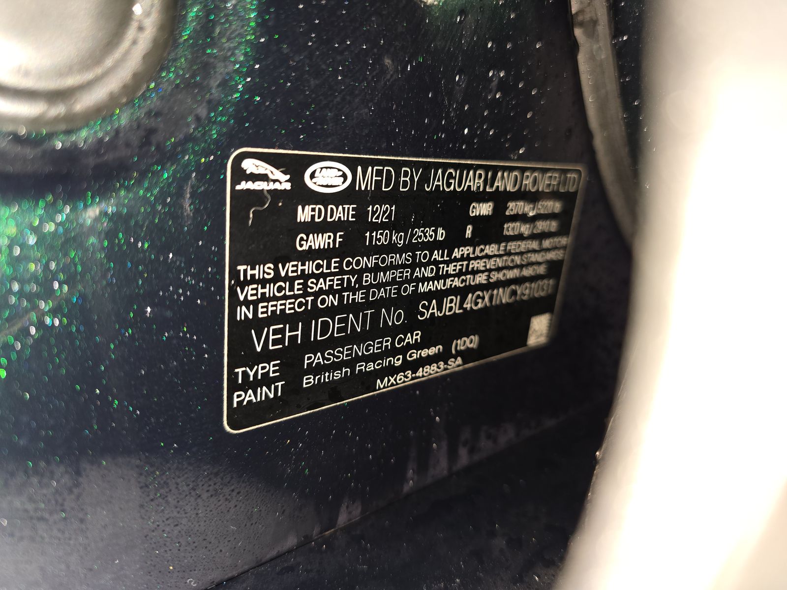 2022 Jaguar XF R-Dynamic SE AWD